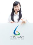 画像4: G・曲線・人・グラデーション・アルファベット・ロゴ・マークデザイン3748 (4)