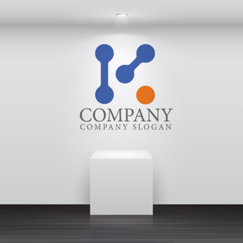 画像3: K・点・連結・アルファベット・ロゴ・マークデザイン3750 (3)