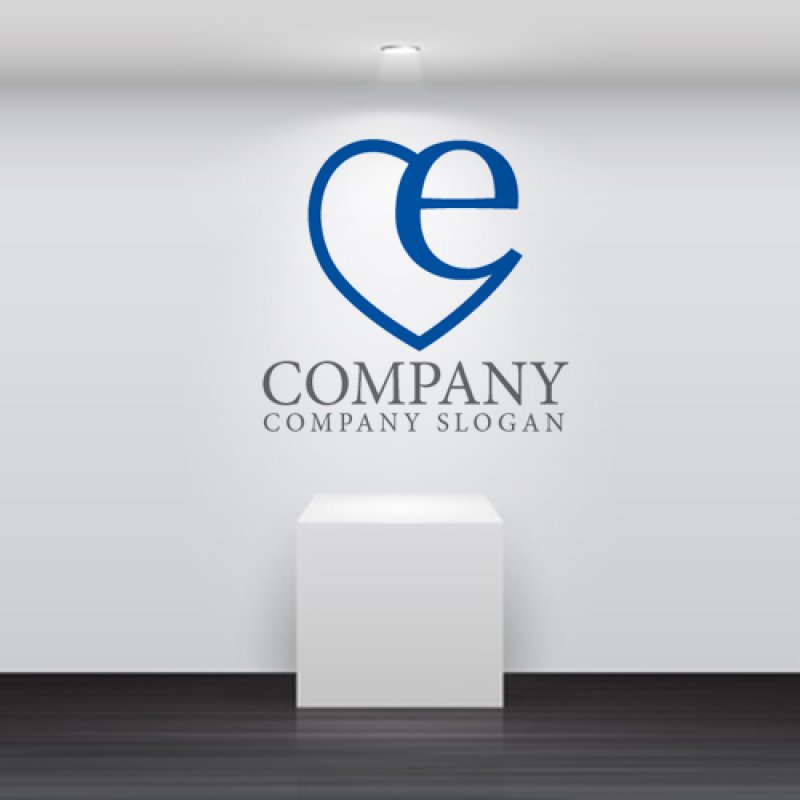 画像3: e・ハート・アルファベット・ロゴ・マークデザイン3751 (3)