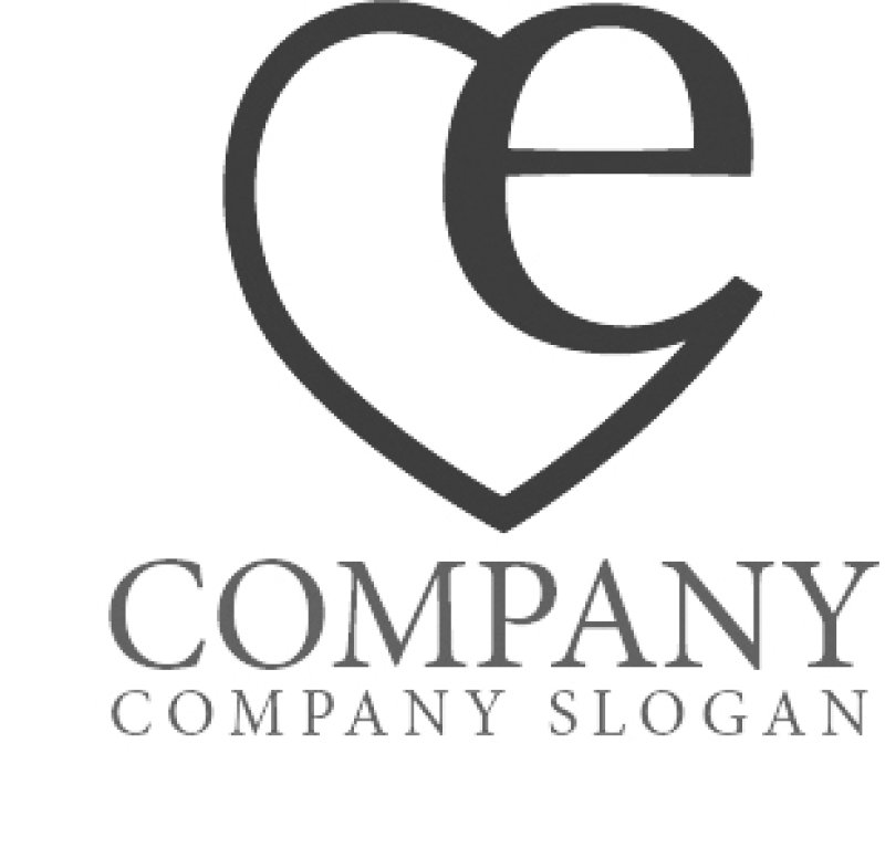画像5: e・ハート・アルファベット・ロゴ・マークデザイン3751 (5)
