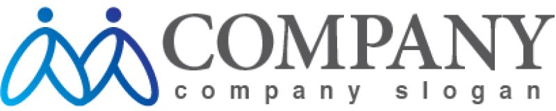 画像6: M・人・羽・グラデーション・ロゴ・マークデザイン3757 (6)