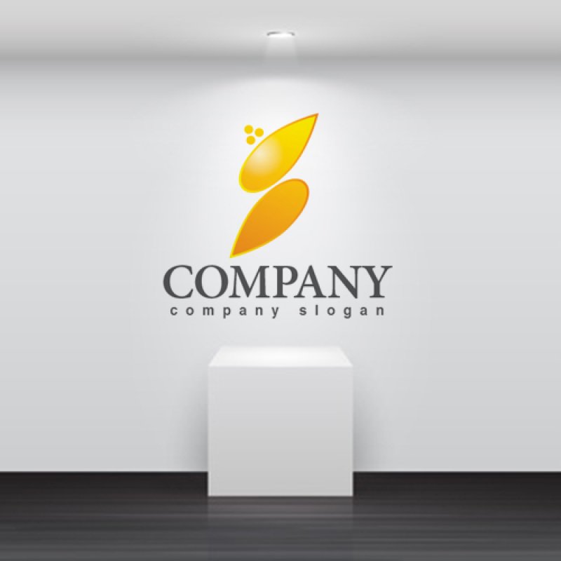 画像3: S・葉・グラデーション・アルファベット・ロゴ・マークデザイン3788 (3)