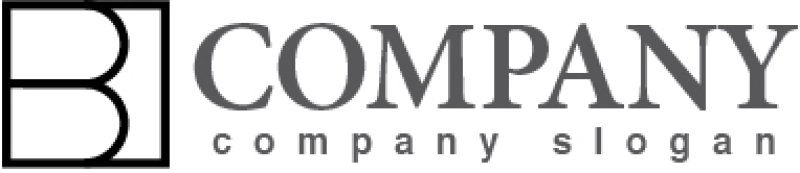 画像5: B・シンプル・四角・アルファベット・ロゴ・マークデザイン3790 (5)