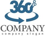 画像1: 360・一周・楕円・ロゴ・マークデザイン3800 (1)