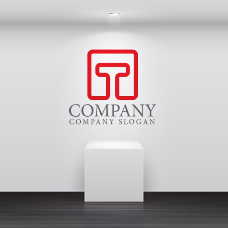 画像3: T・四角・アルファベット・ロゴ・マークデザイン3806 (3)