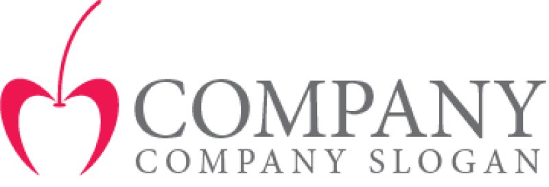 画像6: M・さくらんぼ・チェリー・アルファベット・ロゴ・マークデザイン3827 (6)