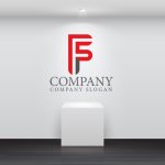 画像3: F・5・シンプル・アルファベット・ロゴ・マークデザイン3853 (3)