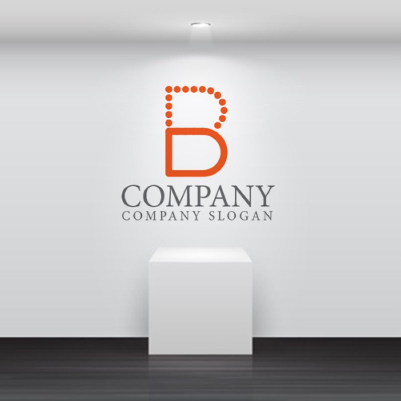 画像3: B・点線・シンプル・アルファベット・ロゴ・マークデザイン3855 (3)