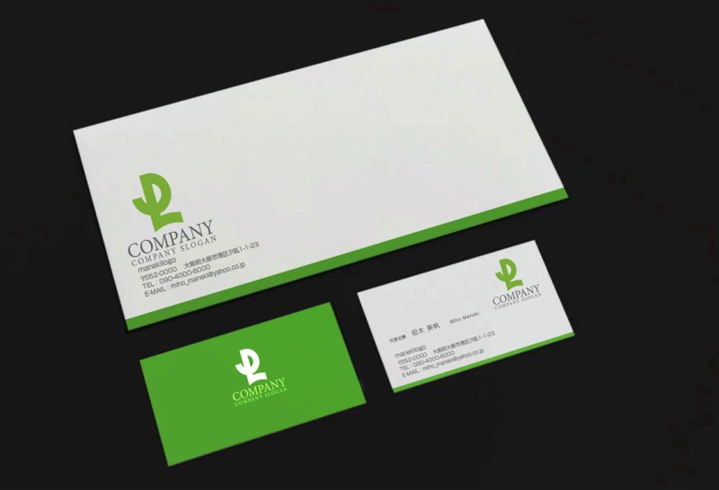 画像2: P・L・シンプル・アルファベット・ロゴ・マークデザイン33862 (2)