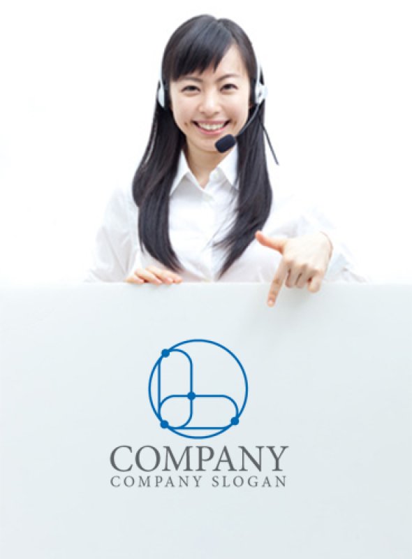 画像4: L・リンク・輪・つながり・アルファベット・ロゴ・マークデザイン3874 (4)