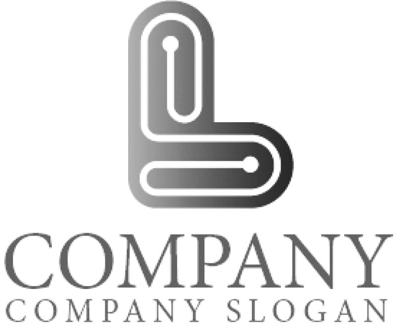 画像5: L・リンク・回路・グラデーション・ロゴ・マークデザイン3882 (5)