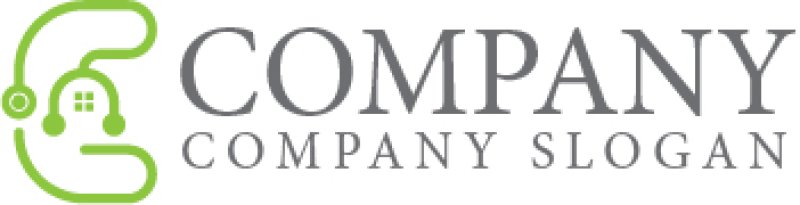 画像6: C・聴診器・家・アルファベット・ロゴ・マークデザイン3898 (6)