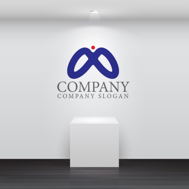 画像4: M・無限・翼・人・アルファベット・ロゴ・マークデザイン3915 (4)