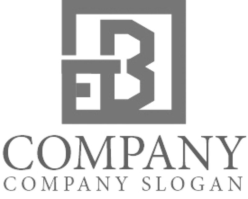 画像5: B・F・四角・アルファベット・ロゴ・マークデザイン3918 (5)