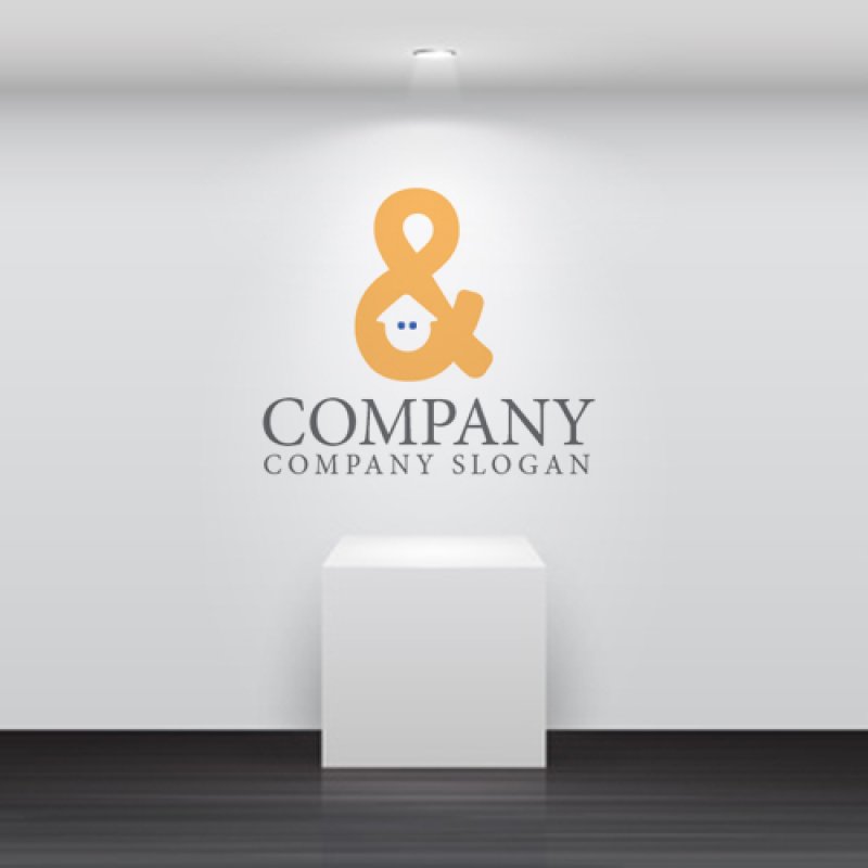 画像4: &・家・窓・アルファベット・ロゴ・マークデザイン3937 (4)