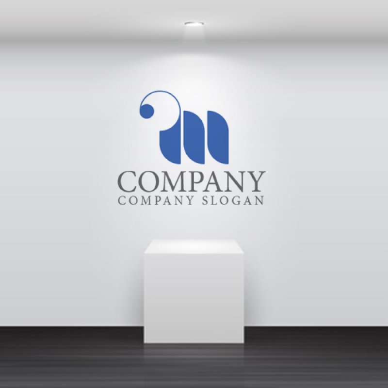 画像4: m・アンテナ・触角・アルファベット・ロゴ・マークデザイン3947 (4)