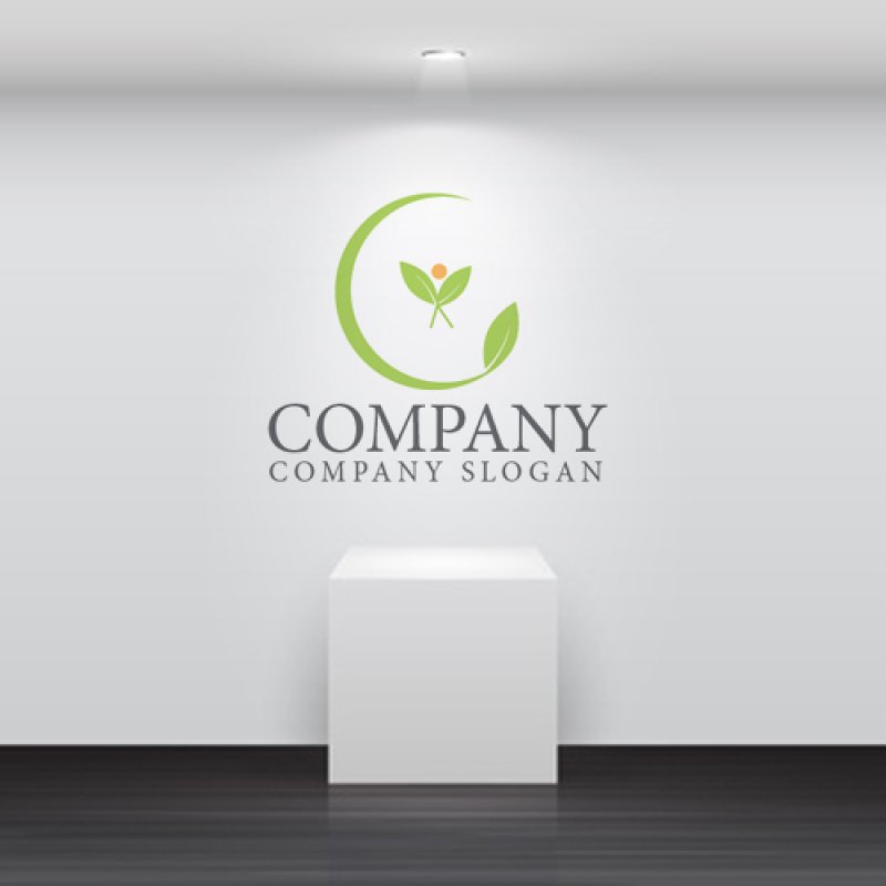 画像4: G・葉・輪・人・アルファベット・ロゴ・マークデザイン3972 (4)