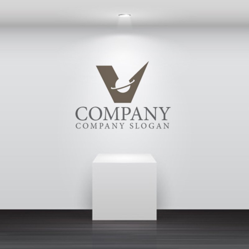 画像4: V・惑星・上昇・アルファベット・ロゴ・マークデザイン3977 (4)