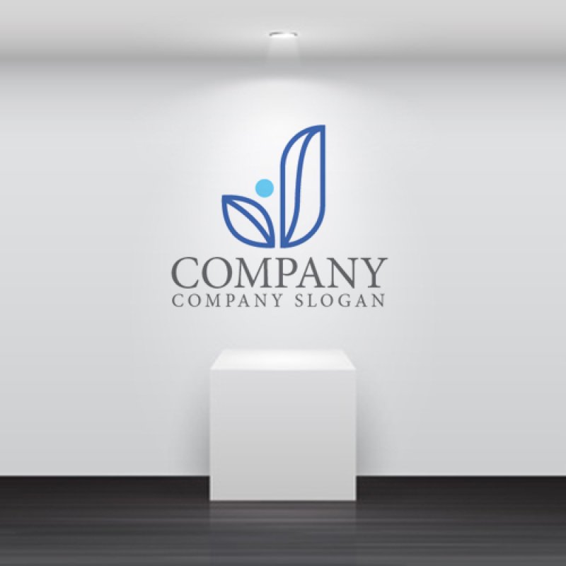 画像4: J・葉・人・アルファベット・ロゴ・マークデザイン3978 (4)