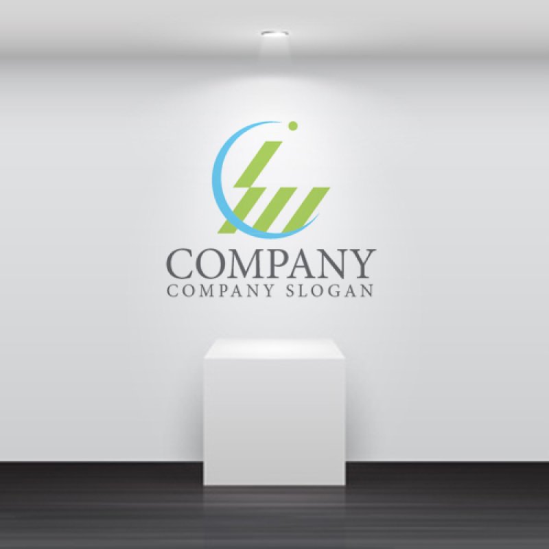 画像4: i・W・輪・曲線・連続・アルファベット・ロゴ・マークデザイン3986 (4)