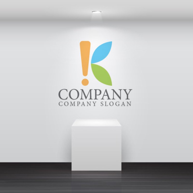 画像4: K・!・葉・アルファベット・ロゴ・マークデザイン3987 (4)