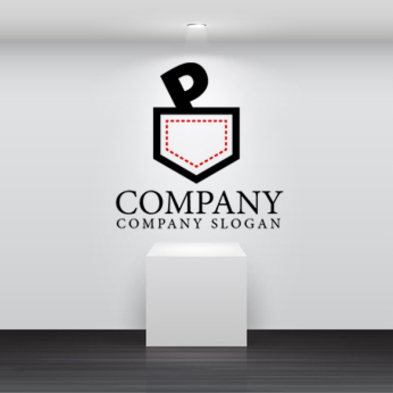 画像5: P・ポケットロゴ・マークデザイン398 (5)