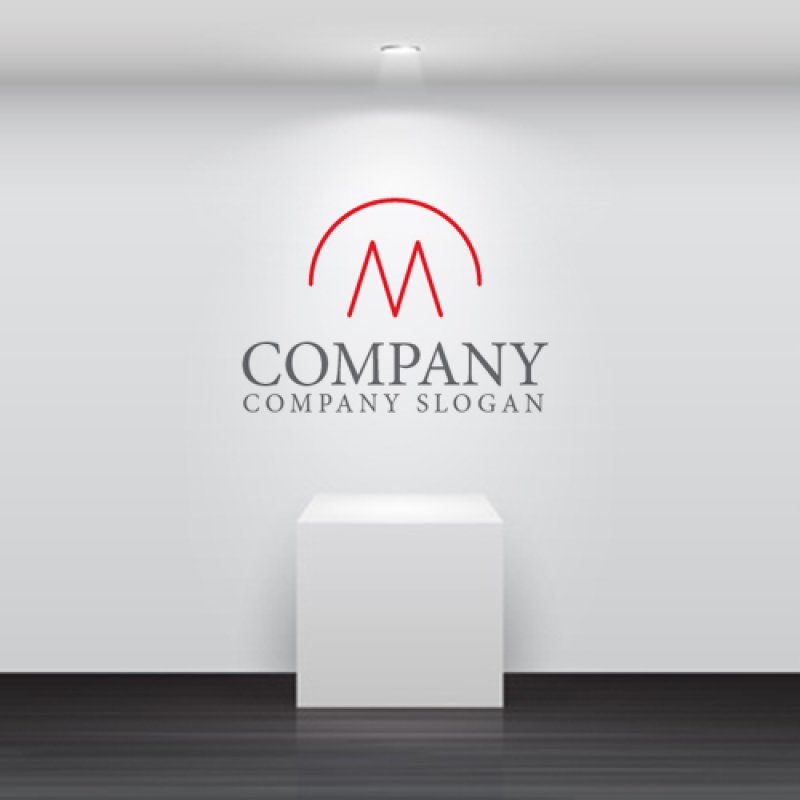 画像4: M・輪・シンプル・アルファベット・ロゴ・マークデザイン3992 (4)