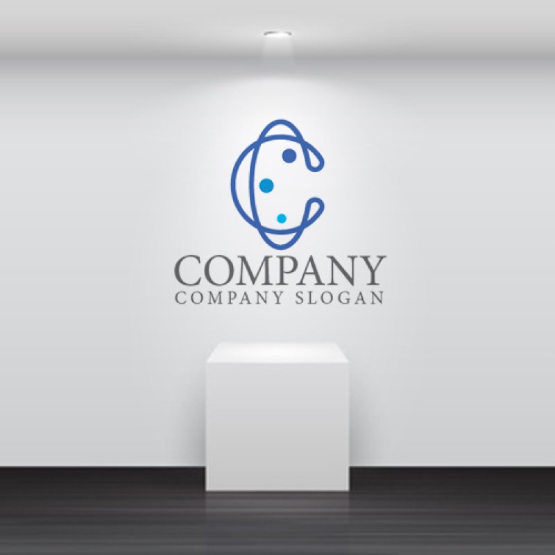 画像4: C・楕円・宇宙・アルファベット・ロゴ・マークデザイン3994 (4)