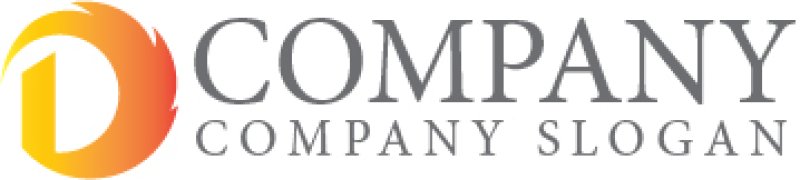 画像6: D・炎・シンプル・グラデーション・アルファベット・ロゴ・マークデザイン3997 (6)