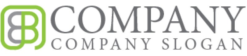 画像6: B・四角・四つ葉・アルファベット・ロゴ・マークデザイン3999 (6)