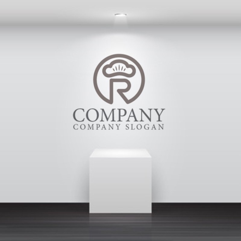 画像4: R・輪・松・庭・アルファベット・ロゴ・マークデザイン4027 (4)