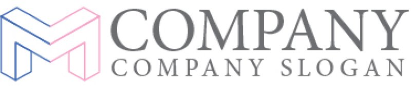 画像6: M・骨組み・橋・アルファベット・ロゴ・マークデザイン4037 (6)