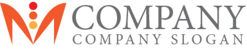 画像6: M・人・曲線・上昇・アルファベット・ロゴ・マークデザイン4041 (6)