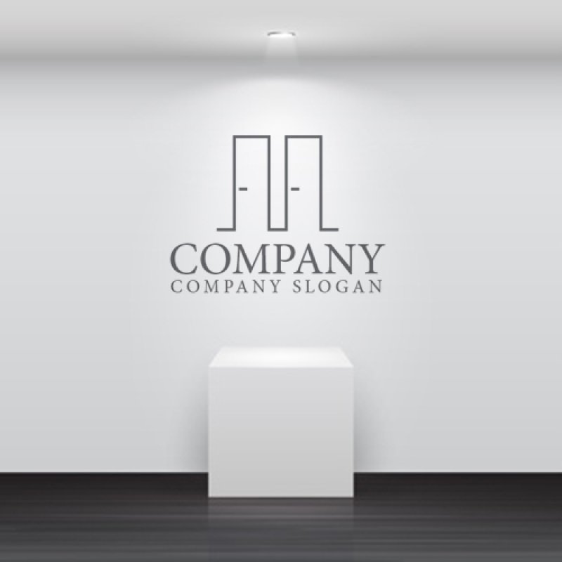 画像4: M・ドア・目・アルファベット・ロゴ・マークデザイン4065 (4)