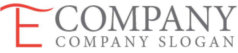 画像6: E・曲線・まつ毛・アルファベット・ロゴ・マークデザイン4106 (6)