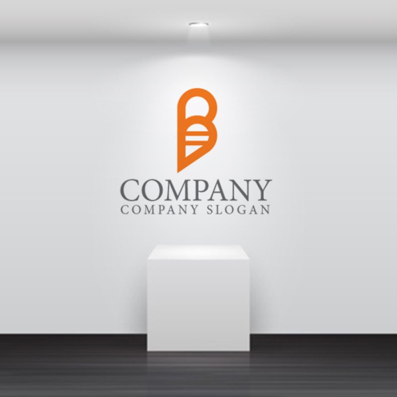 画像4: B・蜂・アルファベット・ロゴ・マークデザイン4122 (4)