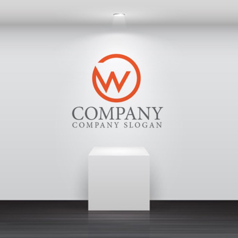 画像4: W・輪・シンプル・アルファベット・ロゴ・マークデザイン4128 (4)