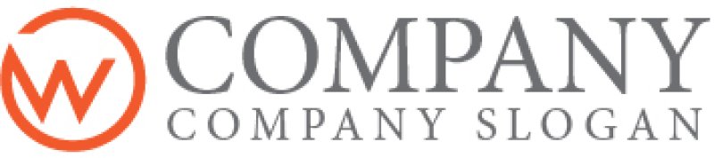 画像6: W・輪・シンプル・アルファベット・ロゴ・マークデザイン4128 (6)