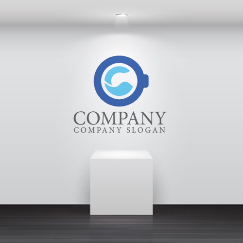 画像4: C・洗濯機・コインランドリー・アルファベット・ロゴ・マークデザイン4135 (4)