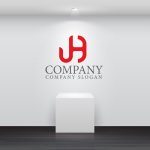 画像4: J・H・アルファベット・ロゴ・マークデザイン4156 (4)