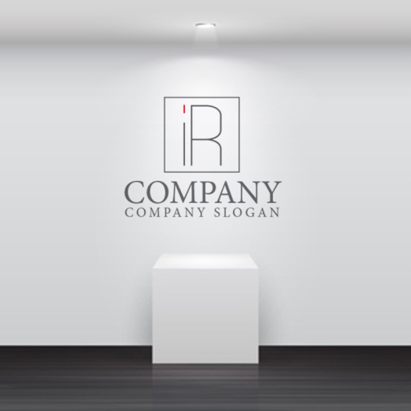画像4: i・R・四角・アルファベット・ロゴ・マークデザイン4164 (4)