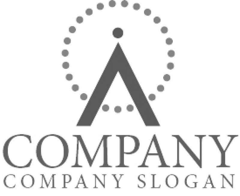 画像5: A・O・輪・観覧車・アルファベット・ロゴ・マークデザイン4171 (5)