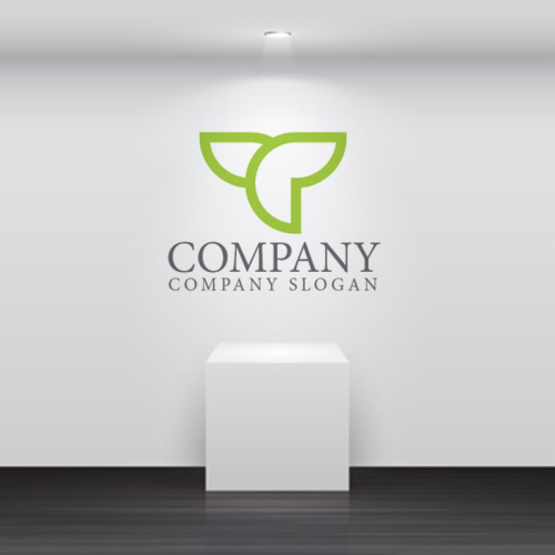 画像4: T・ヒレ・葉・アルファベット・ロゴ・マークデザイン4172 (4)