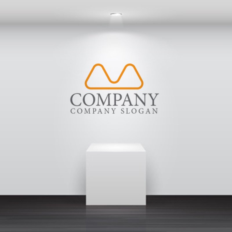 画像4: M・山・曲線・アルファベット・ロゴ・マークデザイン4176 (4)