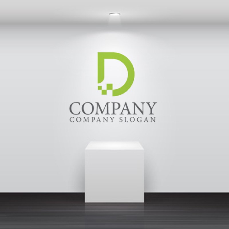 画像4: D・デジタル・シンプル・アルファベット・ロゴ・マークデザイン4252 (4)