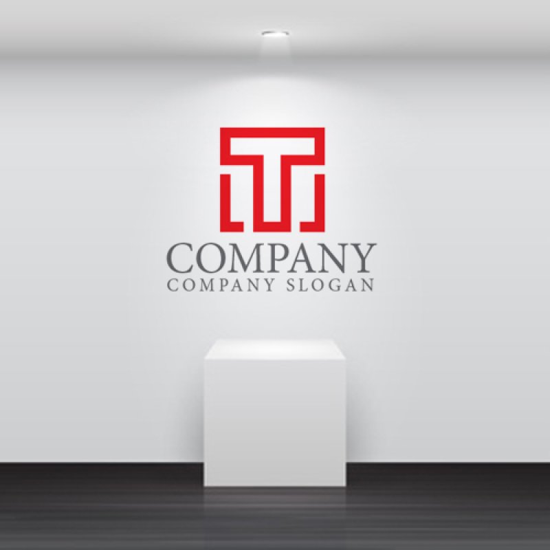 画像4: T・四角・シンプル・アルファベット・ロゴ・マークデザイン4271 (4)