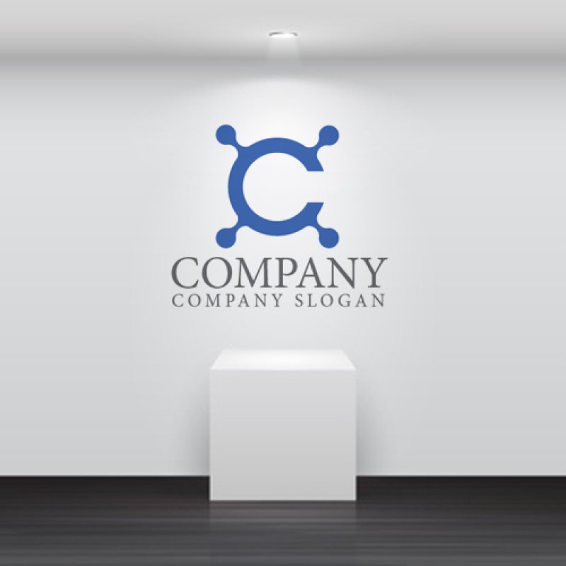 画像4: C・つながり・シンプル・広がり・アルファベット・ロゴ・マークデザイン4273 (4)