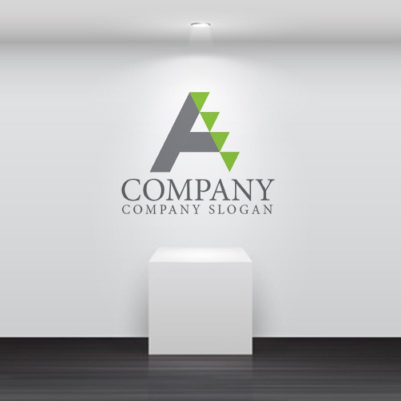 画像4: A・三角・旗・シンプル・アルファベット・ロゴ・マークデザイン4275 (4)