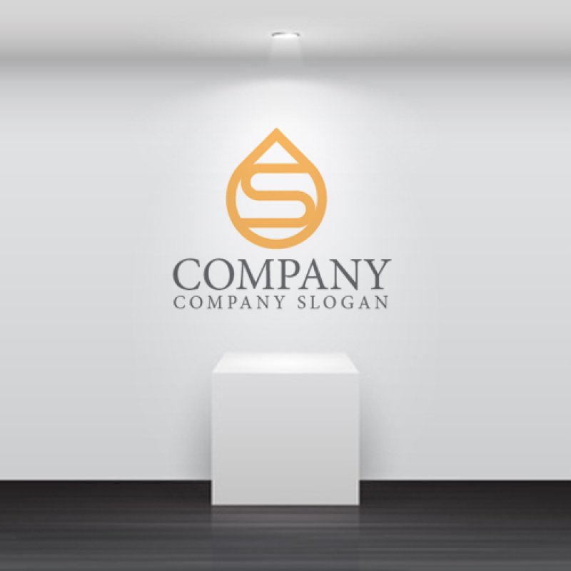 画像4: 水滴・S・輪・アルファベット・ロゴ・マークデザイン4279 (4)