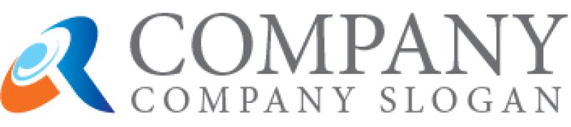 画像6: R・曲線・楕円・アルファベット・ロゴ・マークデザイン4287 (6)